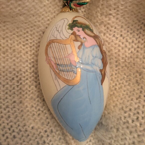 Pier1 Christmas Ornament - Hand Painted Glass - Picture 3 of 7